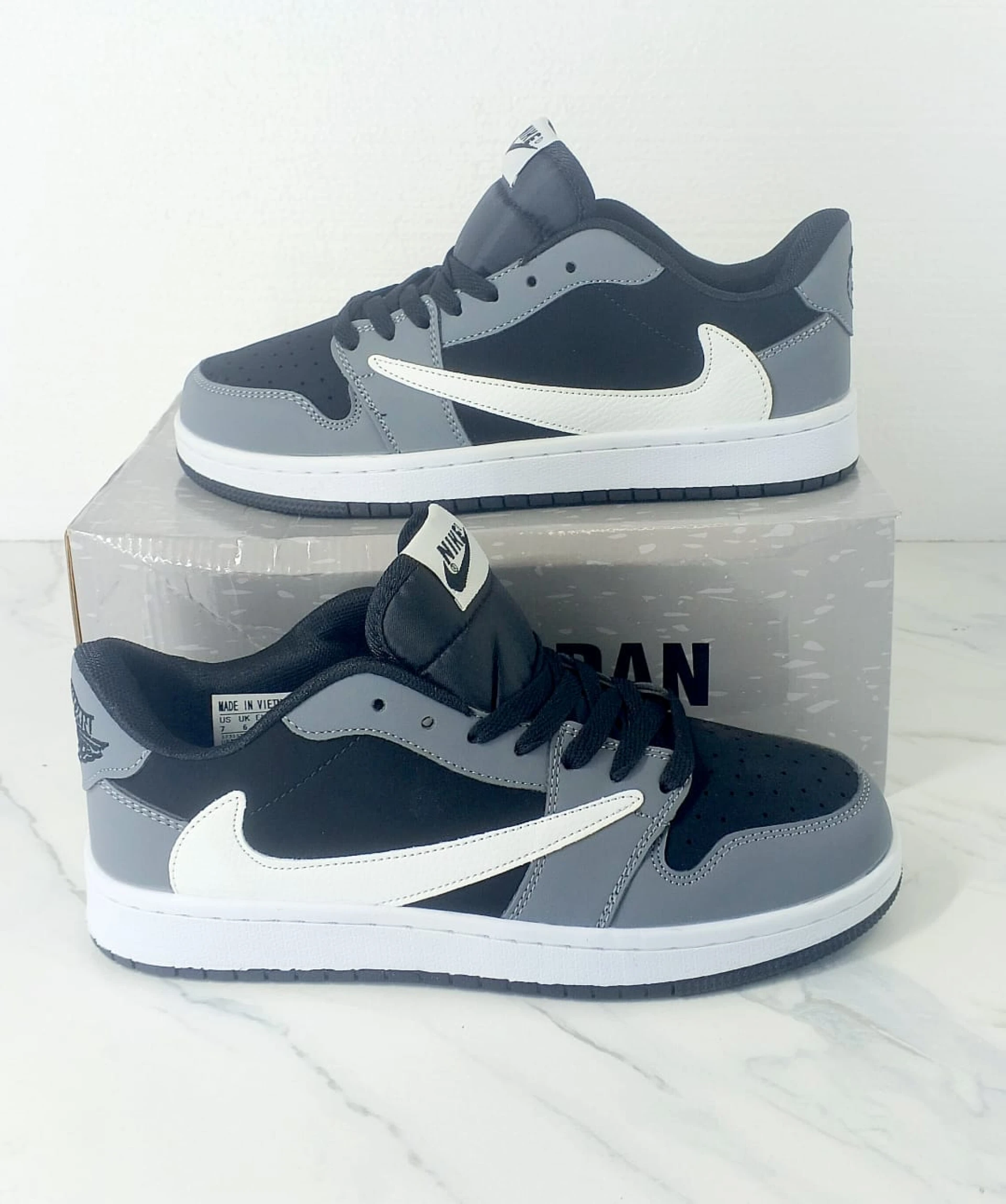 Nike Travis Scott x Air Jordan 1 Low Black Grey