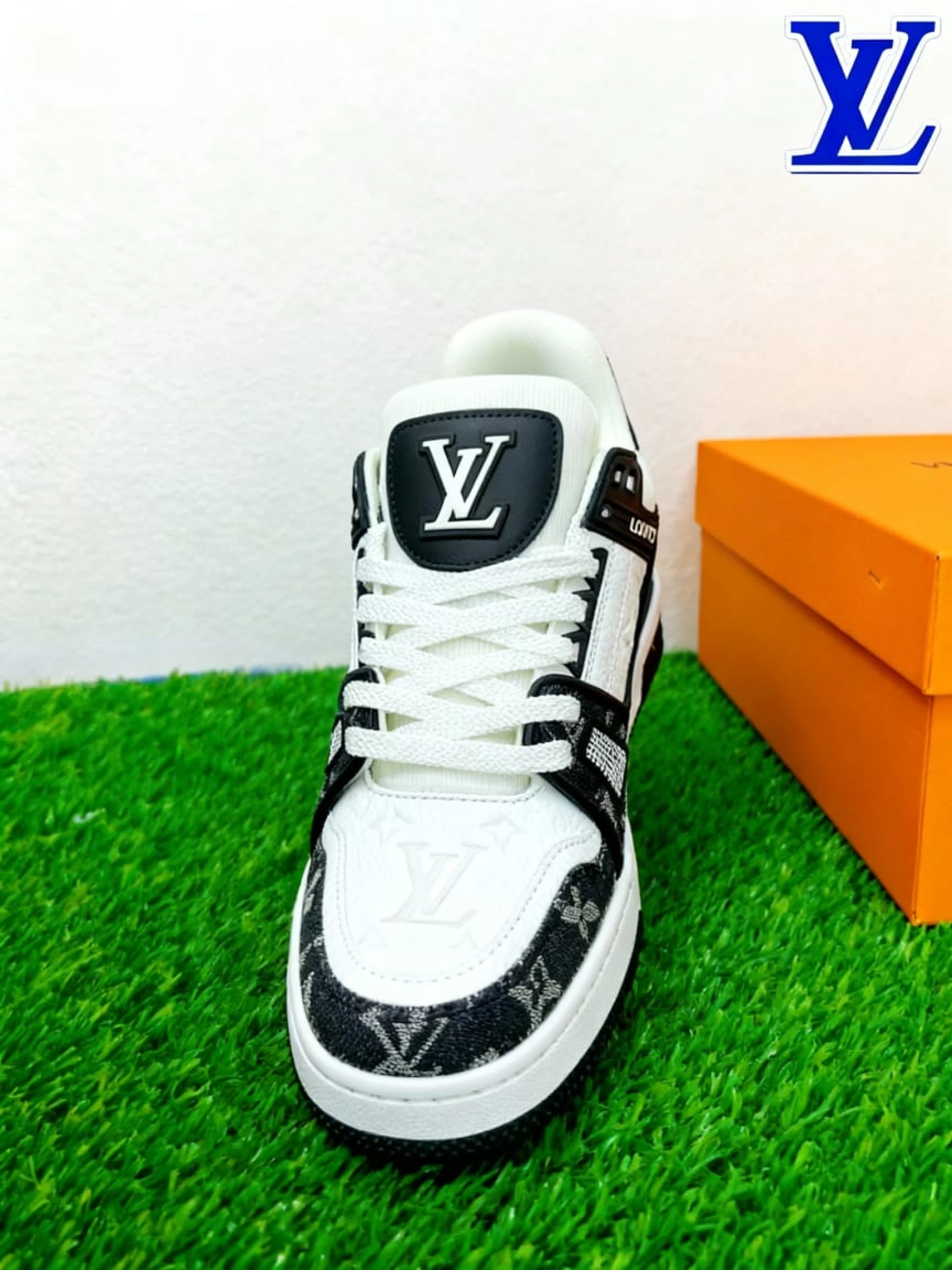 Louis Vuitton Trainer Black & white